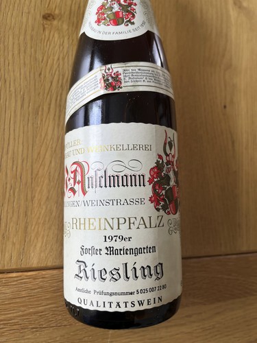 1979 wein anselmann - wein, riesling