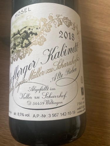 2018 egon müller riesling - 2018,