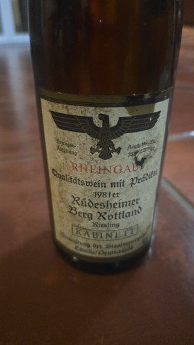 Wein rheingau 1981 riesling - wein,